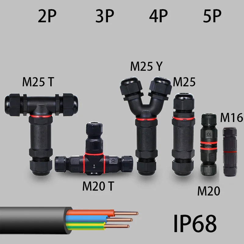 Cable Gland Waterproof - Conector de cabo de terminal elétrico