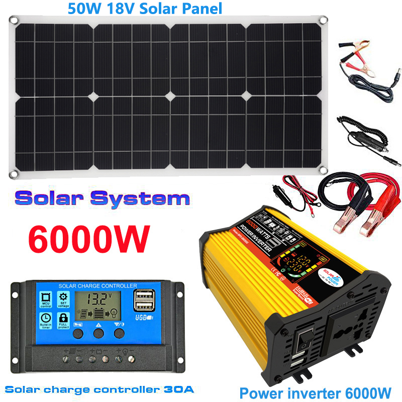 Renewable Energy Kit - Sistema Painel Solar com Inversor Senoidal