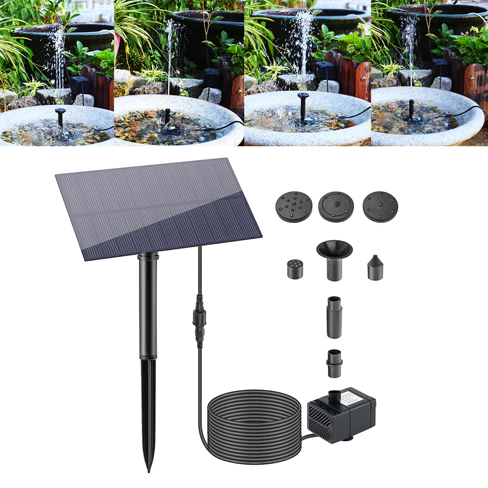 Solar Pool Pump Kit - Fonte de água 5w 5v, decoração
