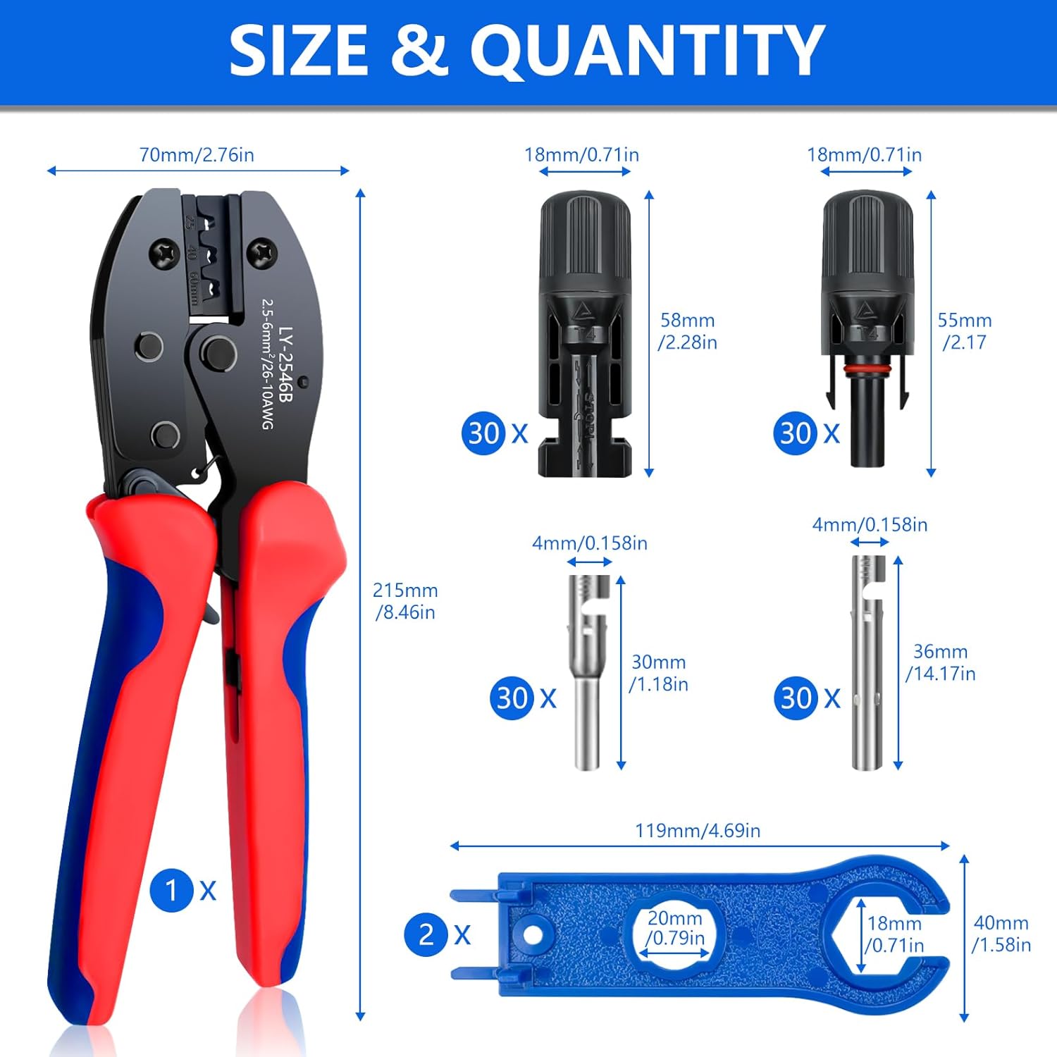 Renewable Energy Kit - Kit de conector de painel solar,