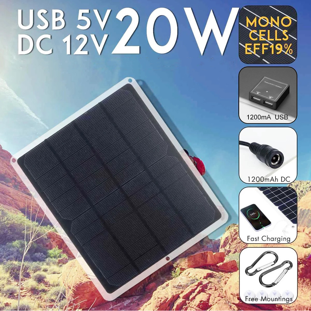 Renewable Energy Kits - 20w 6v painel solar silício monocristalino
