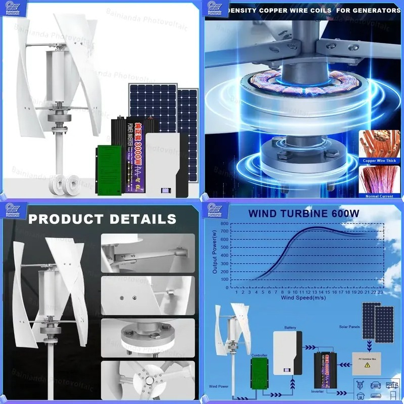 Renewable Energy Kit - Sistema Híbrido de Turbina Eólica Vertical