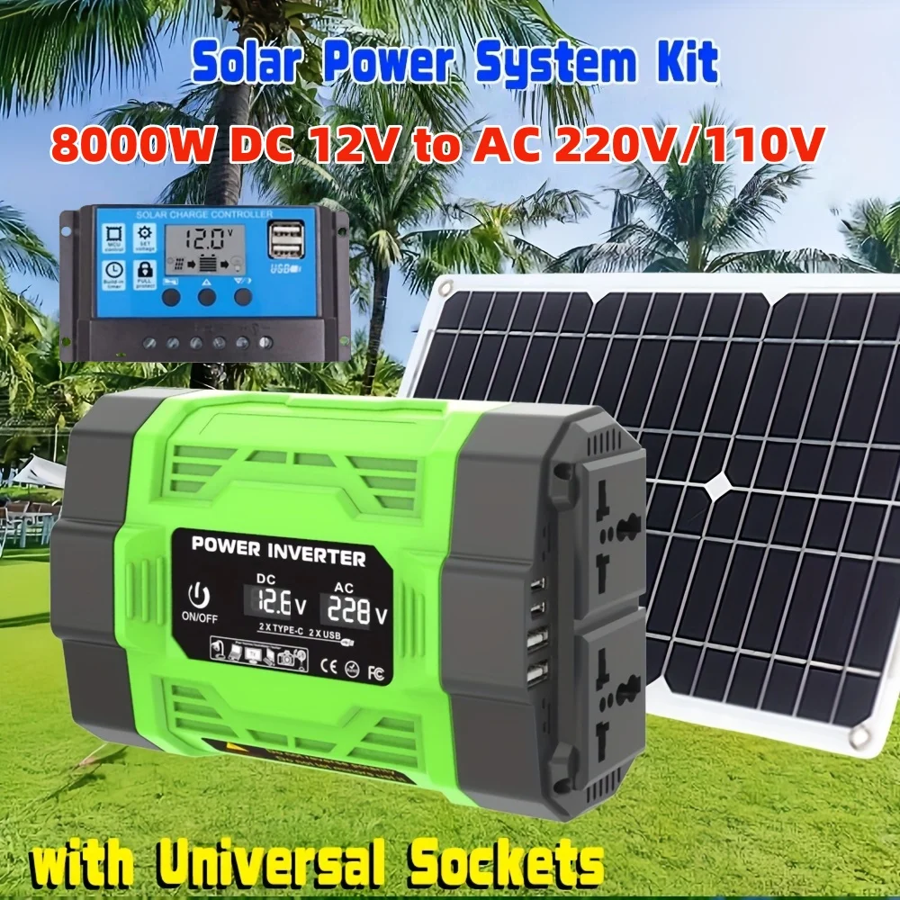 Kit de Sistema Solar de 8000W  - Renewable Energy Kit avaliação e preço