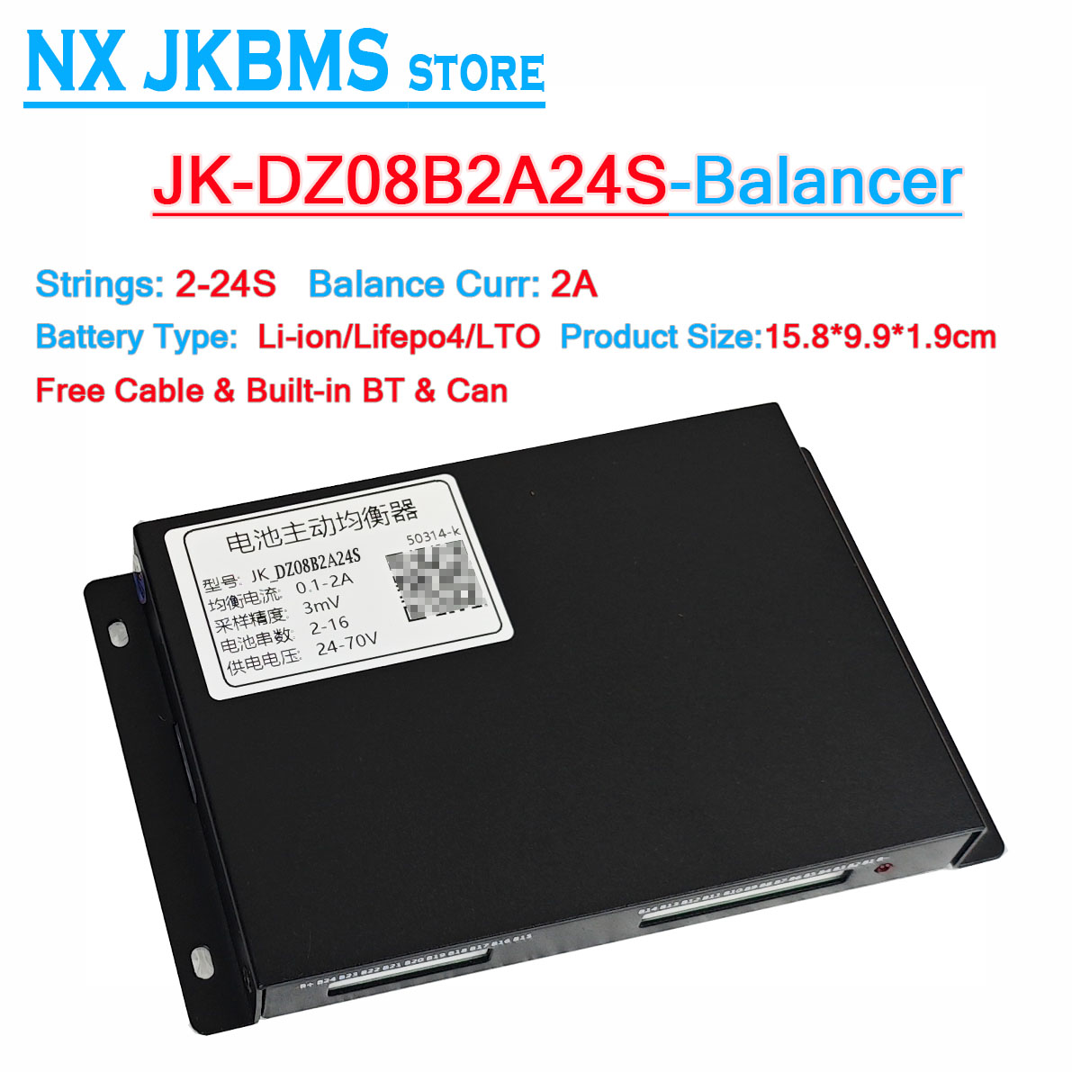 Jkbms balanceador b2a16s 2a jk - Battery Equalizer Balancer avaliação e preço