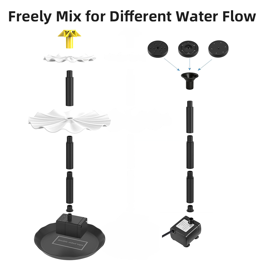 Solar Powered água fonte bomba - Solar Pool Pump Kit avaliação e preço