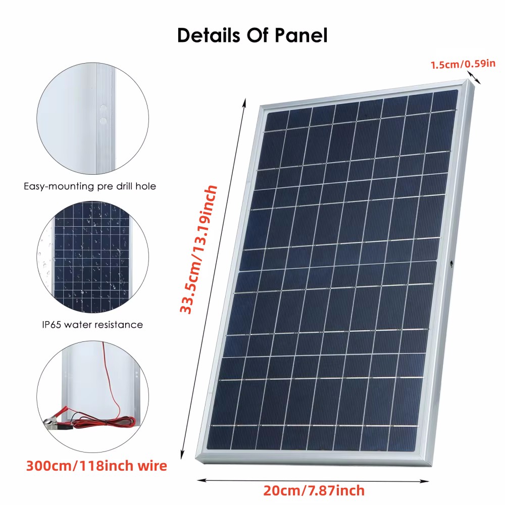 Kit de painel solar 35W comple - Renewable Energy Kits avaliação e preço