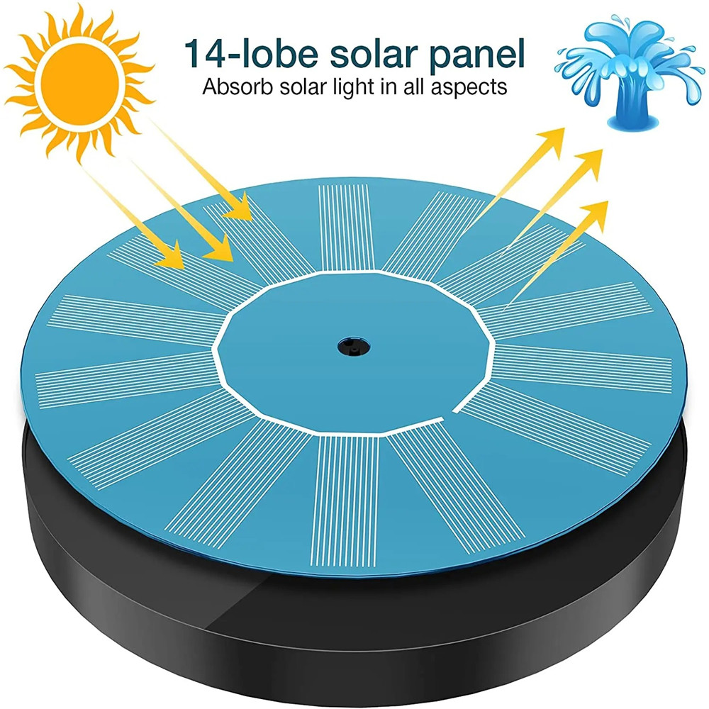 Painel solar flutuante de 13cm - Solar Pool Pump Kit avaliação e preço