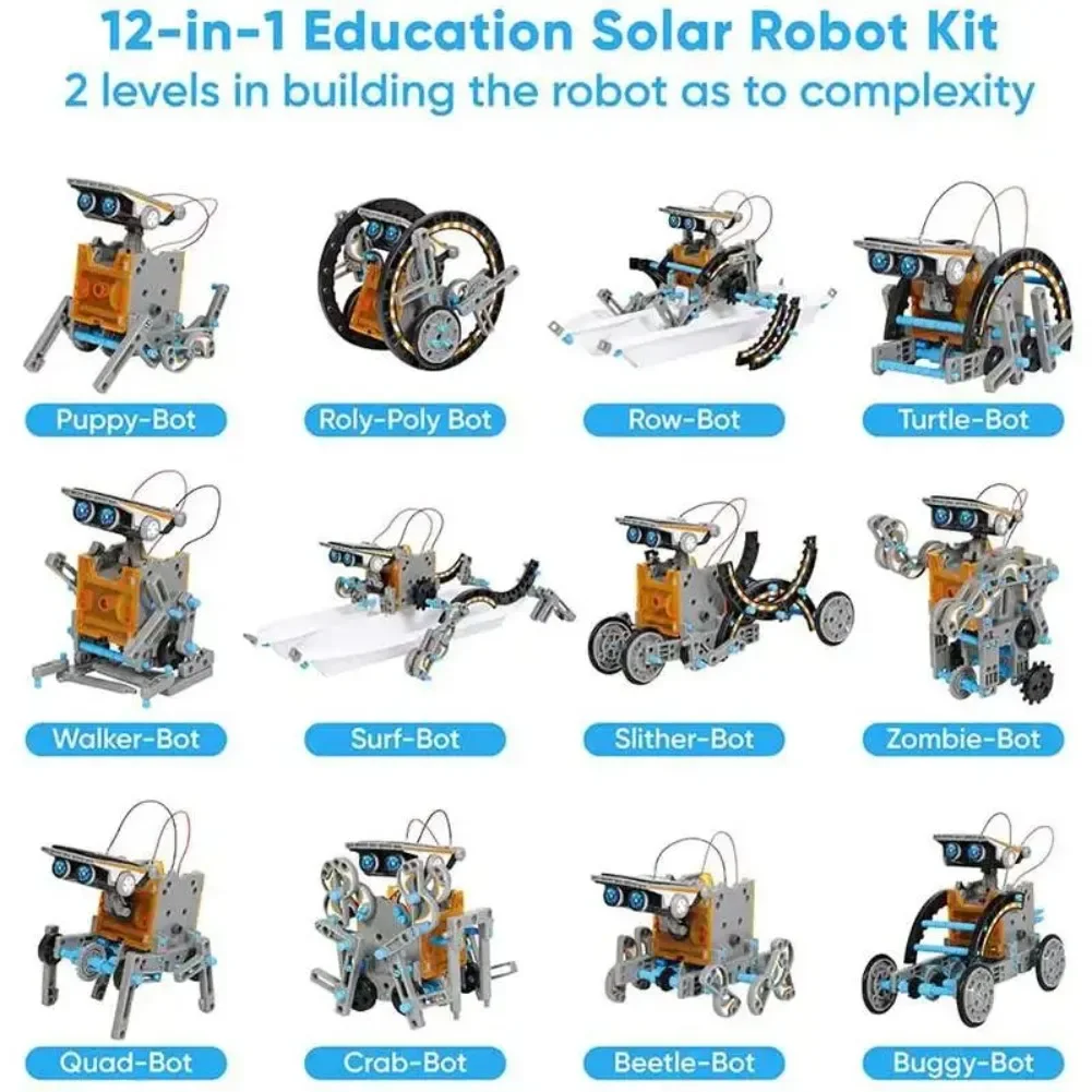 13 em 1 robô movido a energia  - Renewable Energy Kits avaliação e preço