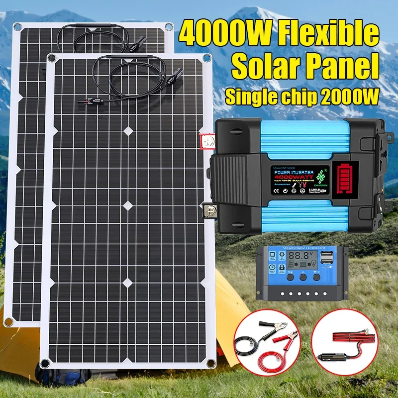 Kit de painel solar de 4000 W  - Off Grid Solar Kit avaliação e preço